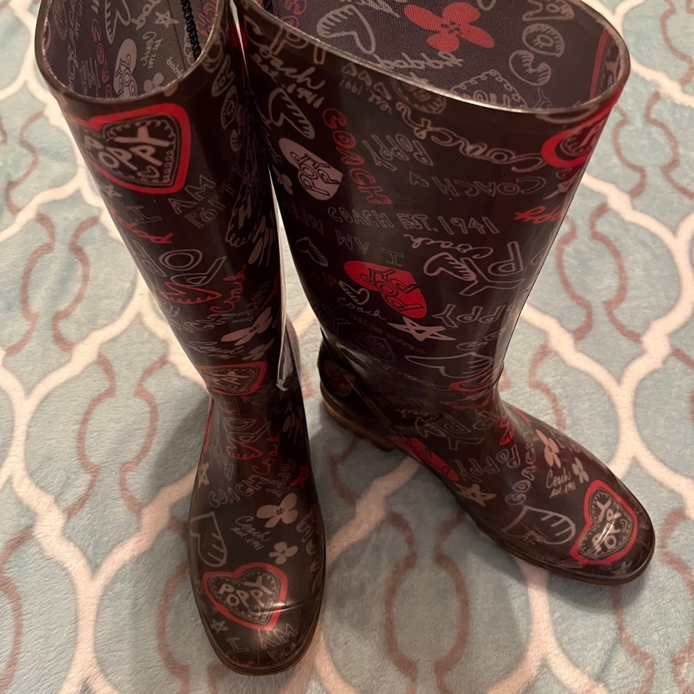 Poppy by Coach rain boots